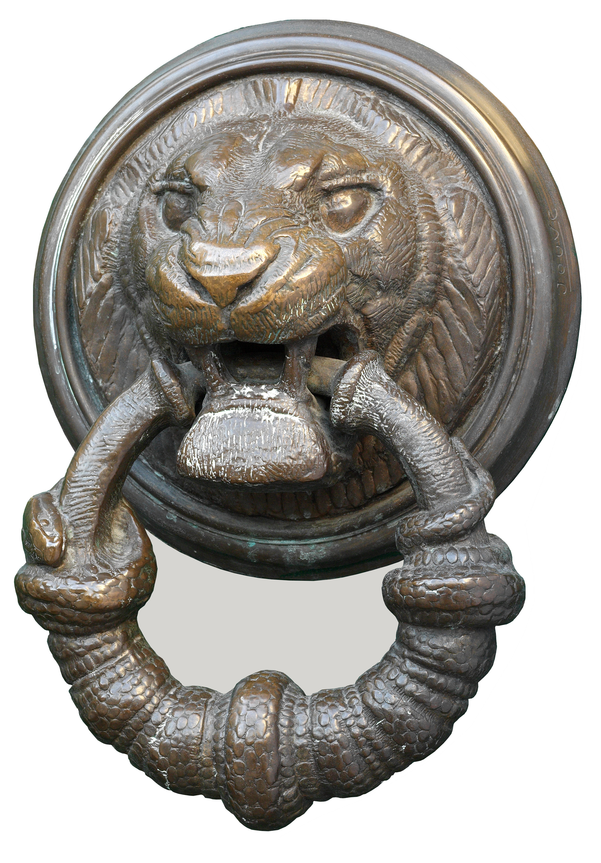 Marteau de porte à la tête de lion. version 1.C 1926.